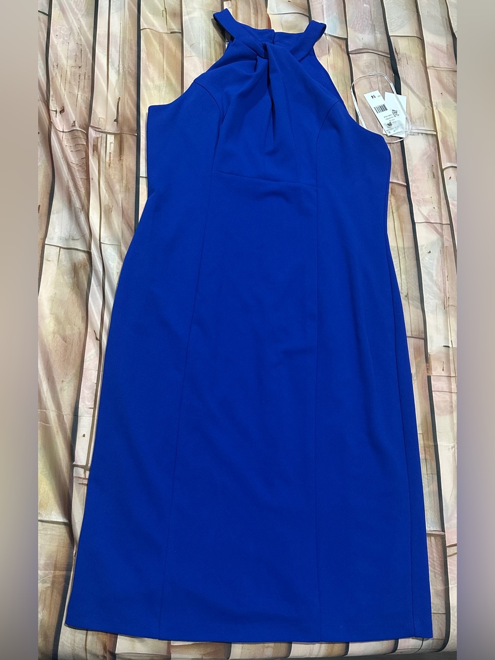 Julia Jordan Royal Blue Sleeves Midi Dress Size 14 NWT Elegant Cocktail Formal